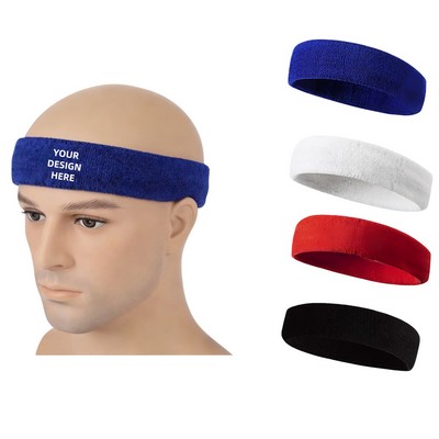 Custom Logo Non-slip Elastic Sports Headband