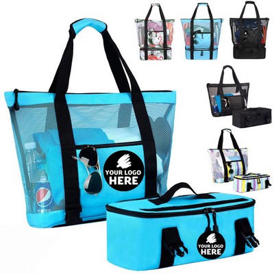 3-in-1 Cooler Beach Tote with Leakproof Insulation