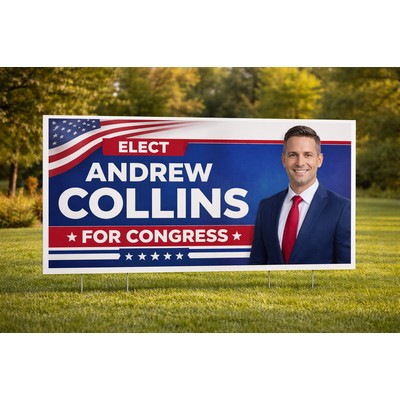 Full Color Corrugated Plastic Sign (36" x 24")