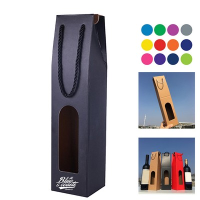 Wine Packaging Bag with Window