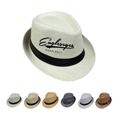 Summer Straw Jazz Hat