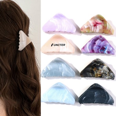 Triangle Hair Clip Painted Marble Effect?