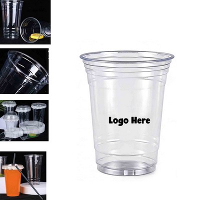 MOQ100 16oz Transparent Plastic Party Cups
