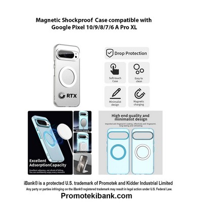 iBank® Magnetic Shockproof Case for Google Pixel 10/9/8/7/6 A Pro XL + Tempered Glass