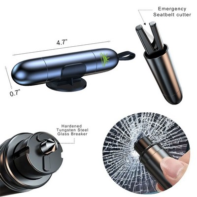 2-in-1 Mini Safety Hammer Window Breaker Seat Belt Cutter