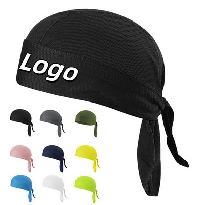 Stylish Classic Waves Pattern Soft Comfortable Elastic Stretch Pirate Cap Headwrap with Snug Fit