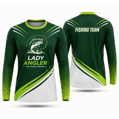 Women's Sublimated Long Sleeve Solar Protect T Shirt 180GSM