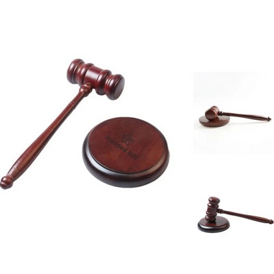 Judge Gavel and Sound Block Set
