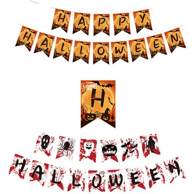 Halloween Decorative Pull Flag Banner