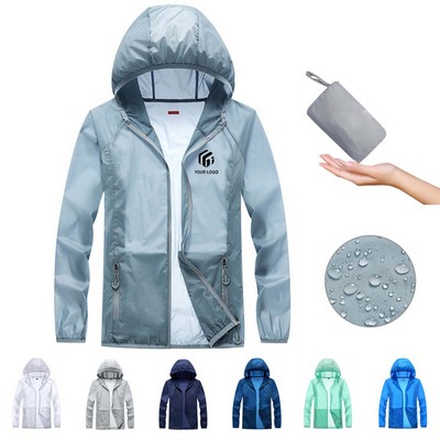 Lightweight hiking outdoor sun protection hoodie jacket