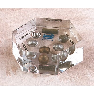 Lucite Hexagon Embedment (3"x1")