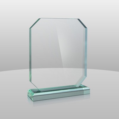 Vertical Mount Jade Green Rectangular Award I (8"x6"x2")