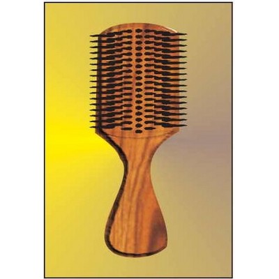 Hair Brush Rectangle Metal Photo Magnet (2"x3")