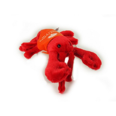 8" Lester Lobster Stuffed Animal w/Bandana & One Color Imprint