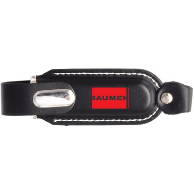 1GB Levi USB Flash Drive w/Leather Sheath