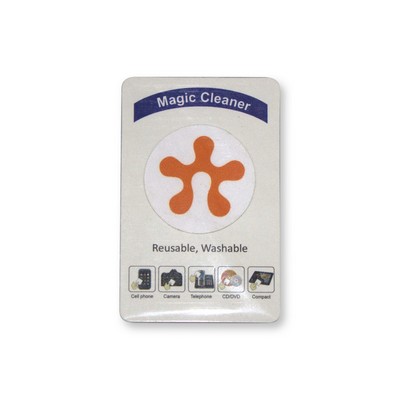 1.5" Magic Screen Cleaner-Round w/Generic Backer Card