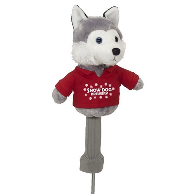 Cuddle Pals Head Cover "Hacker Husky" w/Golf Shirt