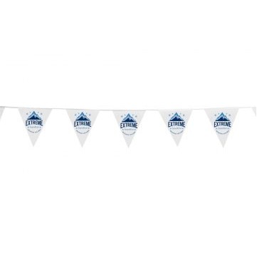 60' Triangle Pennant String - 1 Side Imprint