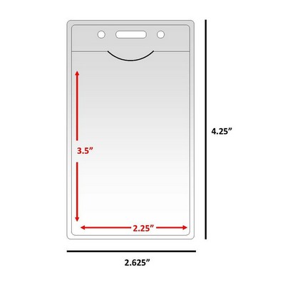 Vertical Badge Holder (2" x 3")