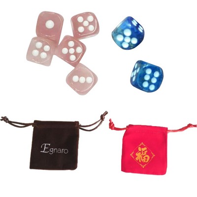 One Quartz Die w/Velvet Bag