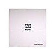 22" Blank Solid White Cotton Bandana(Blank)