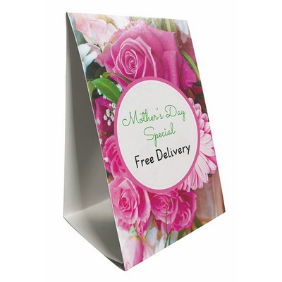 Full-color Vertical Table Tent (4" x 6")