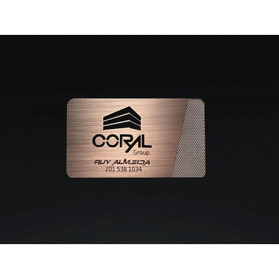 Copper Die-Cut Metal Card