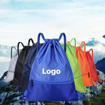 Drawstring Backpack Bag Sport Gym Sackpack