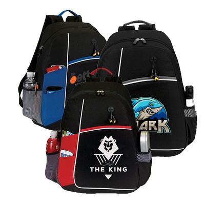 Premium 600D Urban Edge Backpack w/ Earphone Outlet (14" x 18" x 5")