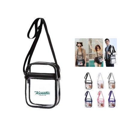 Clear CrossBody Bag Stadium Approved Clear Purse