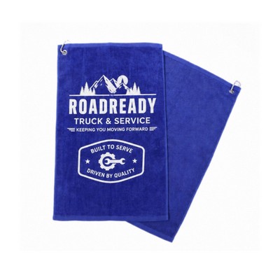 Imprinted Cotton Terry Velour Golf Towel