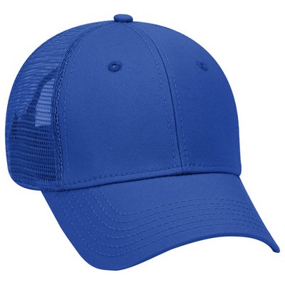 Otto Cotton Twill Low Profile Trucker Cap w/Mesh Back