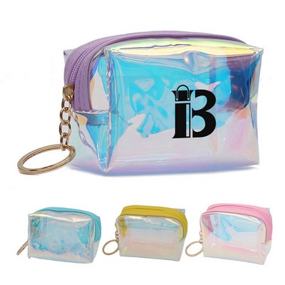 Transparent laser coin purse