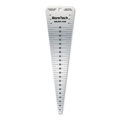 Jumbo Nozzle Gauge - 0.21875 to 1.75 Inch, Stainless Steel