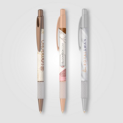 Elite Plastic Matte Metallic Pen - SimpliColor - Full-Color
