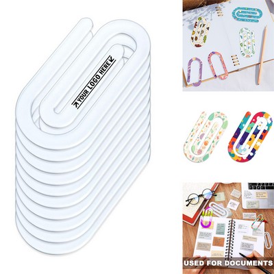 Transparent Acrylic Jumbo Paper Clip Bookmark