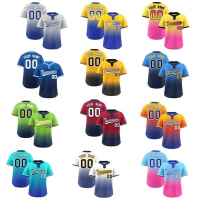 Full Color Sublimated Gradient Baseball Jersey