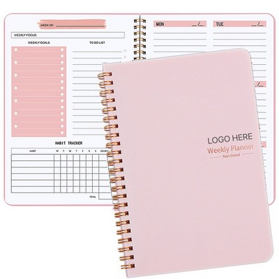 Notebook Weekly Planner 52 Weeks Daily Journal Habit Tracker