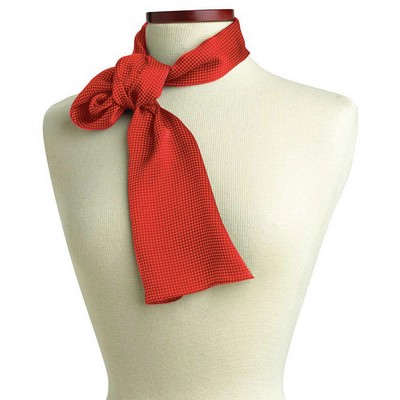 Orange Carlton Silk Scarf - 8"x45"