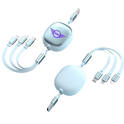 3.9' Retractable Multi Charging Cable Cord