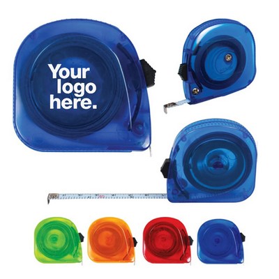 Mini Steel Tape Measure With Transparent Plastic Shell