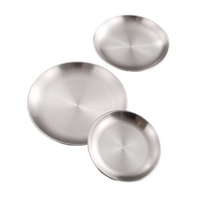 17.5" Stainless Steel Round Tray