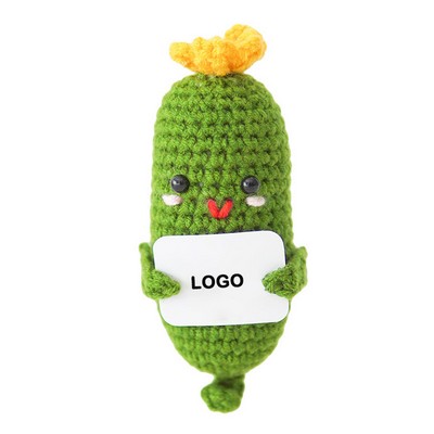 Cucumber Fruit Mood Crochet Doll