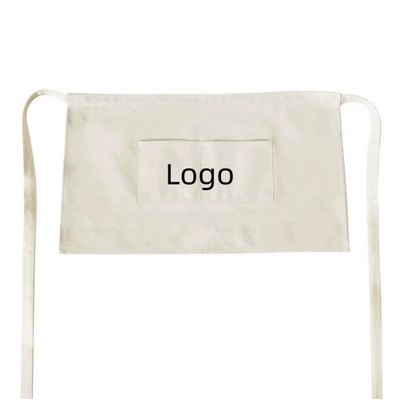 Two-Pocket Poly-Cotton Kitchen Apron