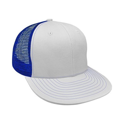 Split Twill/Mesh Back Snapback Prostyle Cap