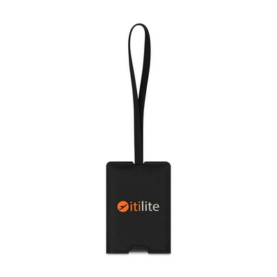 Venture Out Recycled rPET Luggage Tag - Black