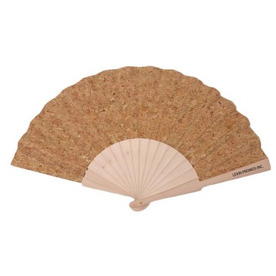 Cork Folding Fan
