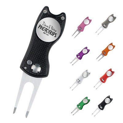 Folding Stainless Steel Golf Divot Tool