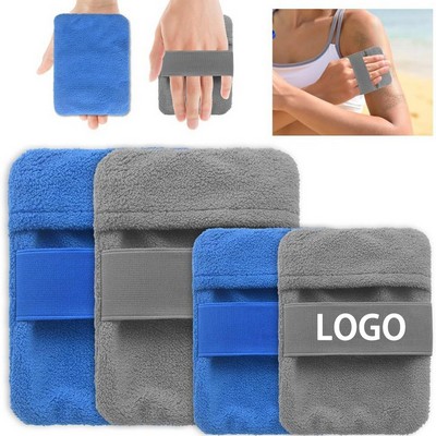 5 1/2" Custom Portable Coral Fleece Beach Sand Removal Bag