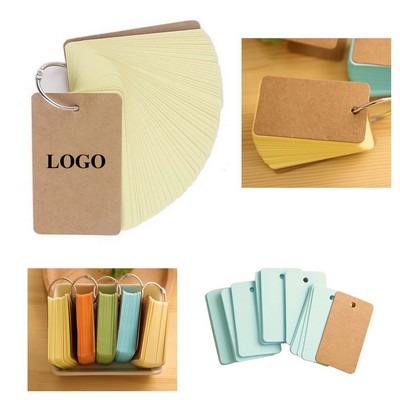 50 Sheets Notecards With Binder Ring